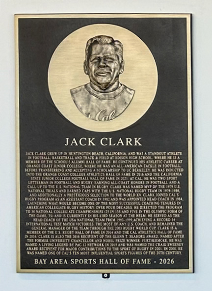 Jack Clark's Bay Area Sports Hall of Fame plaque